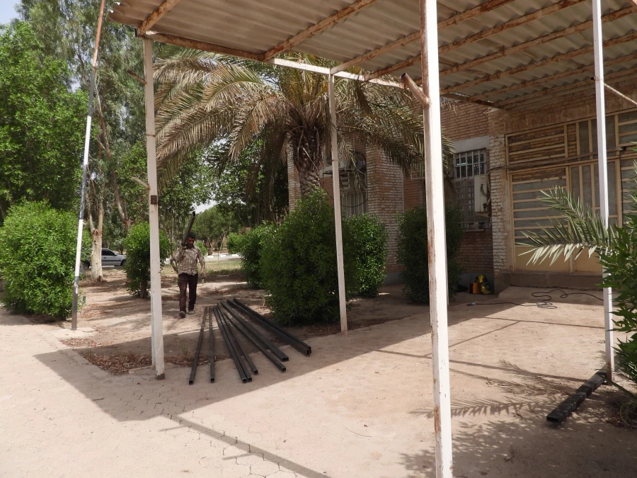 آغاز پروژه احداث رختکن زمین چمن مصنوعی و مجموعه ورزشی روباز پردیس حضرت رسول اکرم(ص) اهواز 2