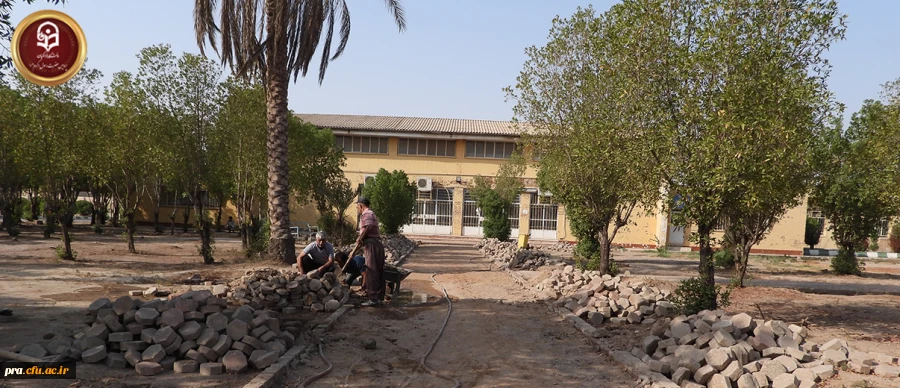 آغاز پروژه ساخت سایبان ورودی سالن اجتماعات پردیس حضرت رسول اکرم(ص) اهواز  2