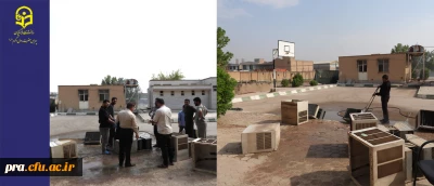 شست و شو  و سرویس کولرهای خوبگاه های دانشجویی پردیس حضرت رسول اکرم(ص) اهواز