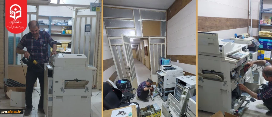 سرویس و تعمیر تجهیزات تکثیر اتاق آزمون پردیس حضرت رسول اکرم (ص) اهواز 2