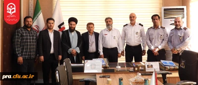 گرامیداشت روز آتش نشان با حضور معاون پردیس حضرت رسول اکرم(ص) اهواز در سازمان آتش نشانی