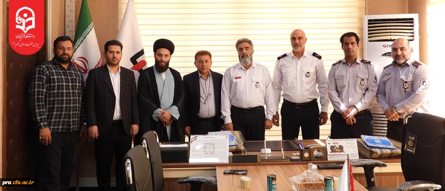 گرامیداشت روز آتش نشان با حضور معاون پردیس حضرت رسول اکرم(ص) اهواز در سازمان آتش نشانی 2