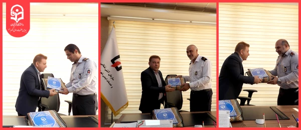 گرامیداشت روز آتش نشان با حضور معاون پردیس حضرت رسول اکرم(ص) اهواز در سازمان آتش نشانی 4